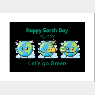 Happy Earth Day Posters and Art